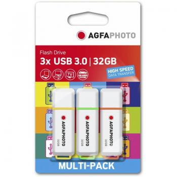 Agfa USB 3.2 Gen 1 32 GB Pendrive con Color y MP3