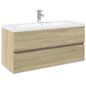 Muebles de baño 2 piezas cerámica y madera multicapa