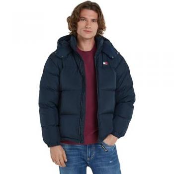 Tommy Hilfiger Cazadora de Plumas Azul Marfil (S) – Eco‑Down, Poliéster Recolectado