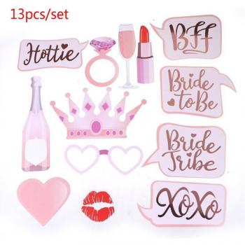 Braut-zu-sein Feier Maske Foto Requisiten Hochzeit Deko Junggesellenabschied Foto Booth