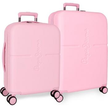 Maletas Pepe Jeans Highlight rígidas 55-70cm rosa claro