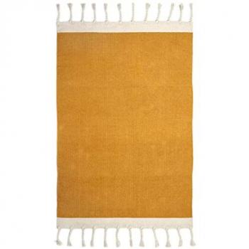 Tapis Enfant Lisboa Coton Recyclé Moutarde 100x150 cm