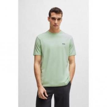 BOSS Camiseta Logo Contraste Azul Marino