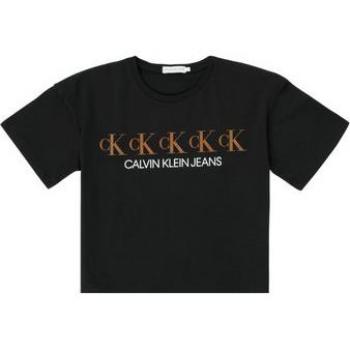T-shirt enfant Calvin Klein Jeans CK REPEAT FOIL BOXY T-SHIRT Noir 14 ans