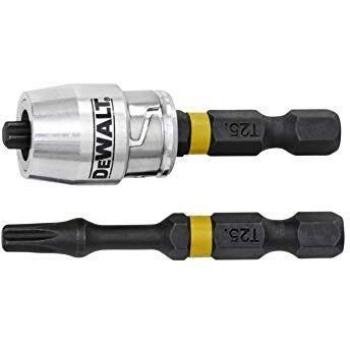 DeWalt 50mm Impact Torsion Bit and Magnetic Screwlock Sleeve Set of 2
