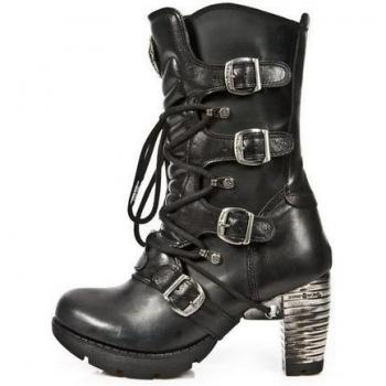 M‑TR003‑S1 Stivale Nero New Rock