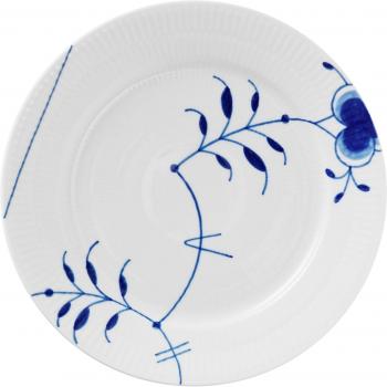 Assiette décorative bleue cannelée 22 cm Royal Copenhagen