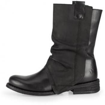 Felmini Damen Stiefelette mit Blockabsatz