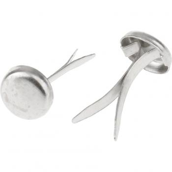 Silver Iron Brad Fasteners for Scrapbooking 400 Pieces 6 x 13mm