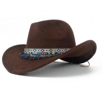 Sombrero Western Negro “Jazz” para Mujer Talla 56-58