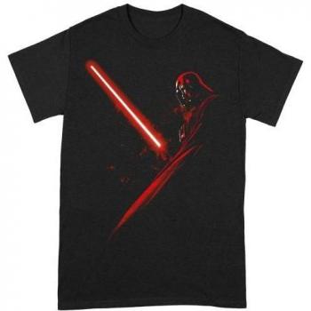 Top Hombre Sable de Luz Darth Vader en Negro y Rojo