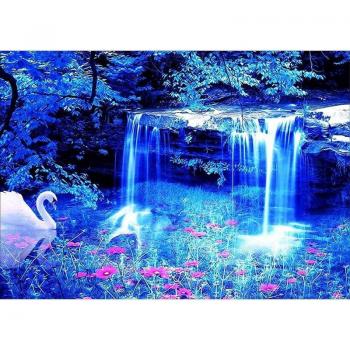 Diamant-Stickerei „Wasserfall“ – 20x30 cm DIY 5D Kunstprojekt