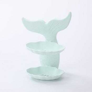 Double Layer Soap Box with Mermaid Shape