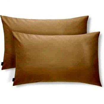Lot de 2 Taies d'Oreiller Anti‑Acariens, Revêtement Extérieur 100 % Coton