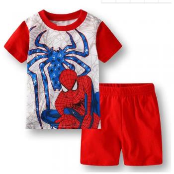 Ropa de Verano Bestdaily Spiderman con Camiseta y Pantalones Cortos