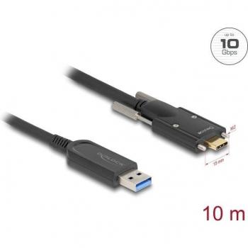 Delock 83206 Aktives Optisches USB 3.2 Gen 2 Kabel, Typ-A zu Typ-C, 10 m