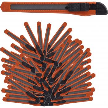 Relaxdays Teppichmesser 100 Stück, orange