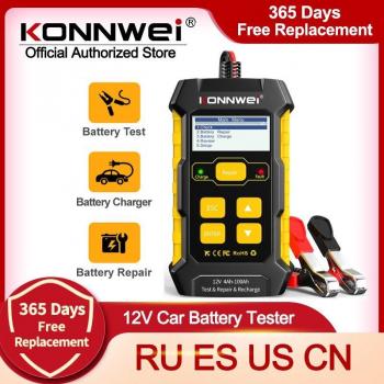 Probador y Cargador de Batería 12V KONNWEI