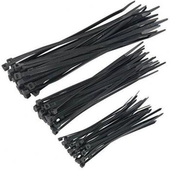Sealey CT75B Black Cable Tie Assortment