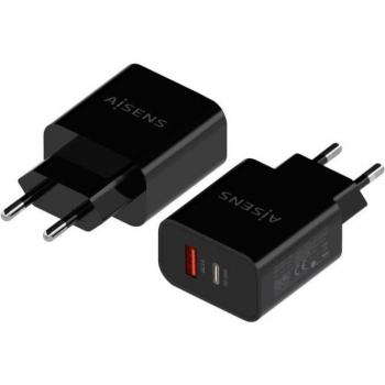 Cargador Aisens 20W 1xUSB Tipo-C 1xUSB-A