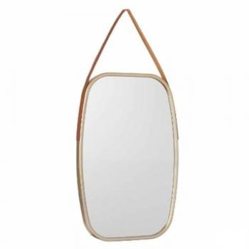 Specchio di design marrone champagne, dimensioni 43x65x3 cm, 4 esemplari
