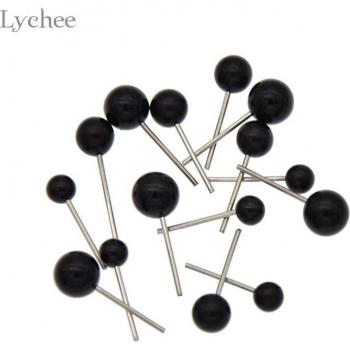 Lychee Life 150pcs Black Safety Eyes for Doll Making