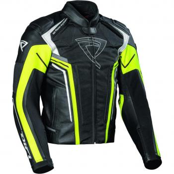 Giacca Difi Valencia Moto Nero‑Giallo 50