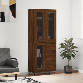 VidaXL Eichen-Kommode Braun 69,5x34x180 cm Holzwerkstoff