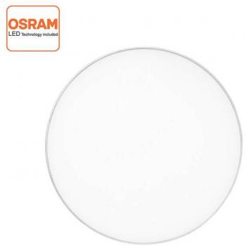 Lâmpada Plafon LED 230 mm 24W – Suave Acabamento Silver Branco