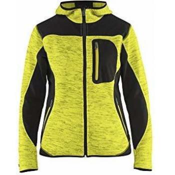Krähe WORKWEAR Blaklader Damen Strickjacke, High Vis, Gelb Schwarz, L