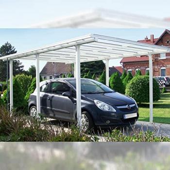 Einzelcarport BECKMANN CPTW, weiß (reinweiß), H: 210cm, Carports