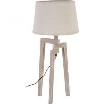 Lámpara de mesa de madera 30 x 30 x 66 cm
