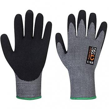 Guanto da lavoro in schiuma di nitrile AHR+ (Grigio e Nero) Taglia Large