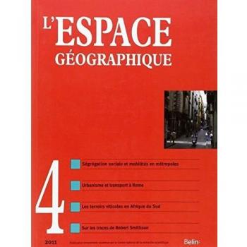 L'Espace Géographique 2011-4