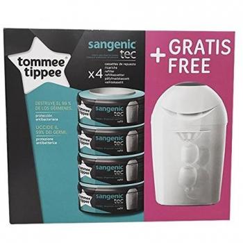 Bidone per Pannolini Sagenic Hygiene Plus con 4 Ricariche Tec