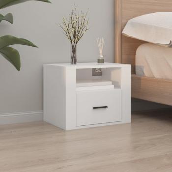 Table de Chevet Murale Blanche 50x36x40 cm