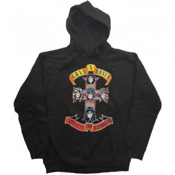 Chaqueta de algodón con capucha Guns N' Roses, modelo Deseo de Destrucción para adultos, negro