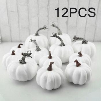 Halloween Blanc : Citrouilles Synthetiques pour Fêtes