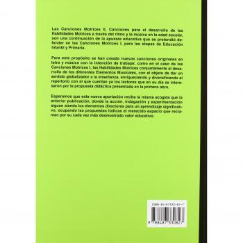 Las canciones motrices ii (libro + cd): Metodología para el desarrollo de las habilidades motrices en educación infantil y primari (Tapa blanda).