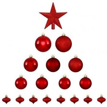 Kit de décoration de sapin 18 pièces