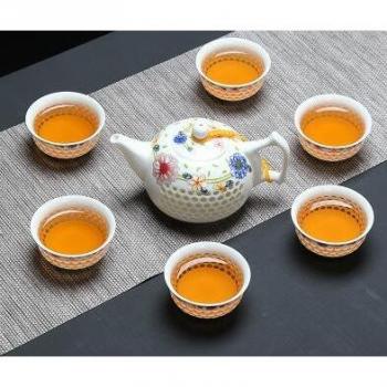 Elegant Porcelain Tea Drinkware Set