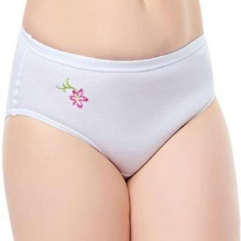 Set di 6 Chiloți Alta Vita Donna Bato Slip L Bianco in Cotone