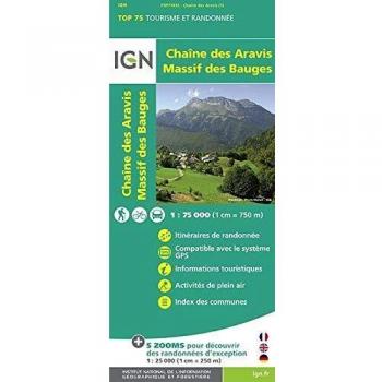 IGN 75 000 Chaine des Aravis