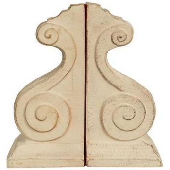 Biscotti‑Inspired Bookholders – Italian Crafted, Antique White