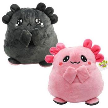 Wendeplüsch Axolotl rosa/grau 20cm