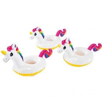 Porte gobelet gonflable Licorne x3
