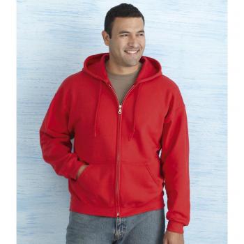 Gildan Heavy Blend Full Zip Hoodie Hooded Sweat Jacket Jumper XL