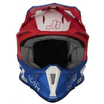CASCO JUST1 J18 VERTIGO AZUL/BLANCO/ROJO