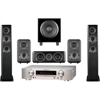 Set de cine en casa Marantz NR1510 5.2 con Wharfedale D310/D330/D300C y SW‑10