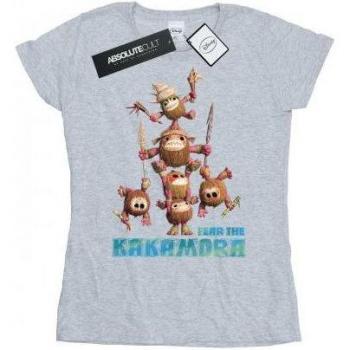 T-shirt gris pour femmes Disney Moana Fear The Kakamora